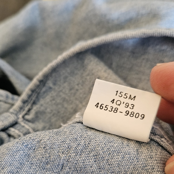 Levi's vintage women/men shirt, L pearl buttons light stone wash western rodeo - Picture 8 of 12